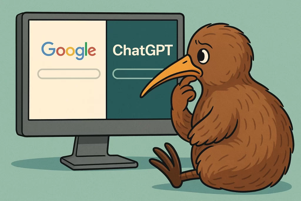 Google vs ChatGPT in New Zealand